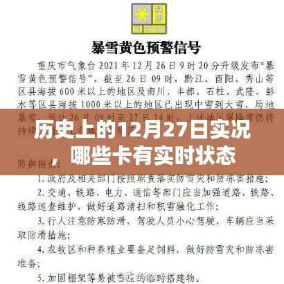 历史上的十二月二十七日,实时状态卡片一览
