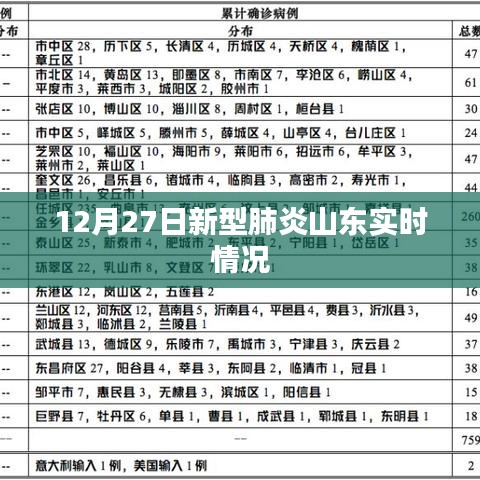 山东新型肺炎实时情况更新，12月27日数据报告