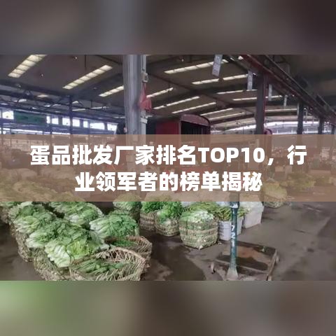 蛋品批发厂家排名TOP10,行业领军者的榜单揭秘