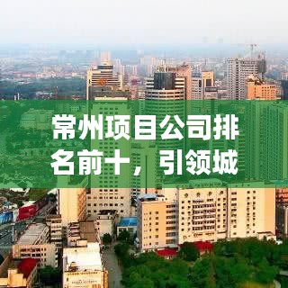 常州项目公司排名前十，引领城市发展的领军企业