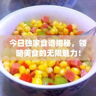 今日独家食谱揭秘，领略美食的无限魅力！