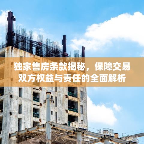 独家售房条款揭秘,保障交易双方权益与责任的全面解析