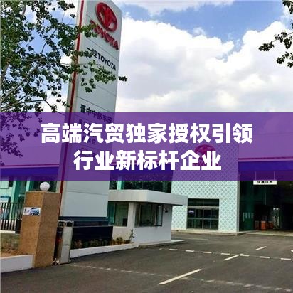 高端汽贸独家授权引领行业新标杆企业