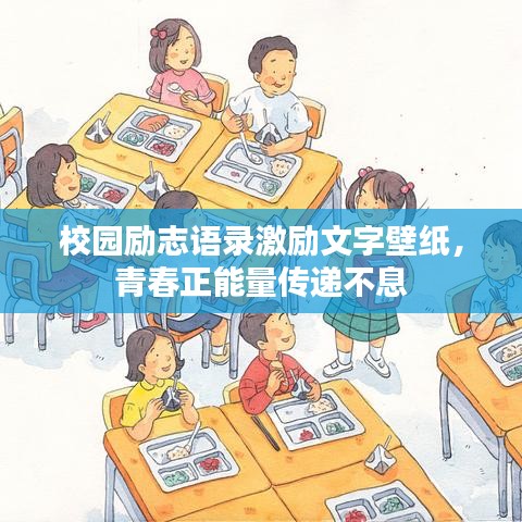校园励志语录激励文字壁纸，青春正能量传递不息