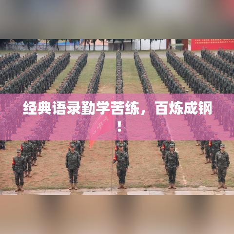经典语录勤学苦练，百炼成钢！