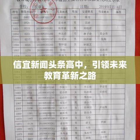 信宜新闻头条高中，引领未来教育革新之路