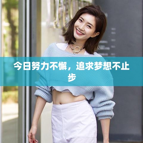 今日努力不懈,追求梦想不止步