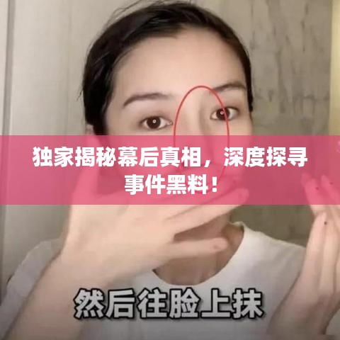 独家揭秘幕后真相,深度探寻事件黑料!