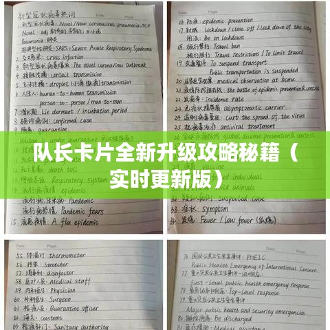 队长卡片全新升级攻略秘籍(实时更新版)