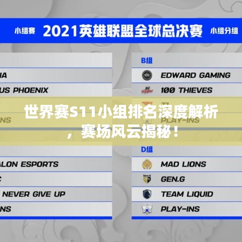世界赛S11小组排名深度解析,赛场风云揭秘!